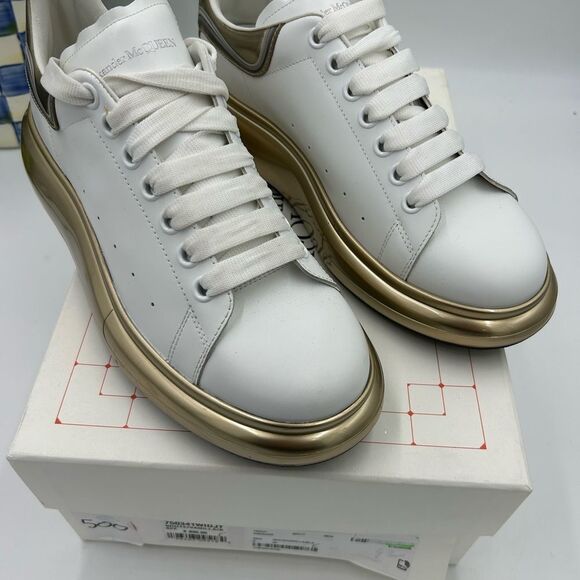 Men’s Alexander, McQueen chunky clear sole , leather sneaker size 42 made Italy - Picture 2 of 7